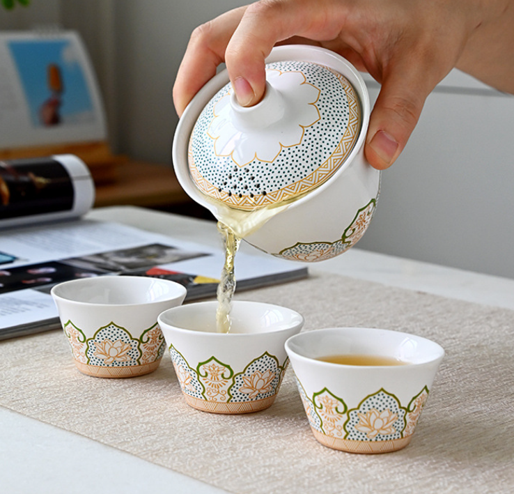 Lotus Reverie Travel Tea Set